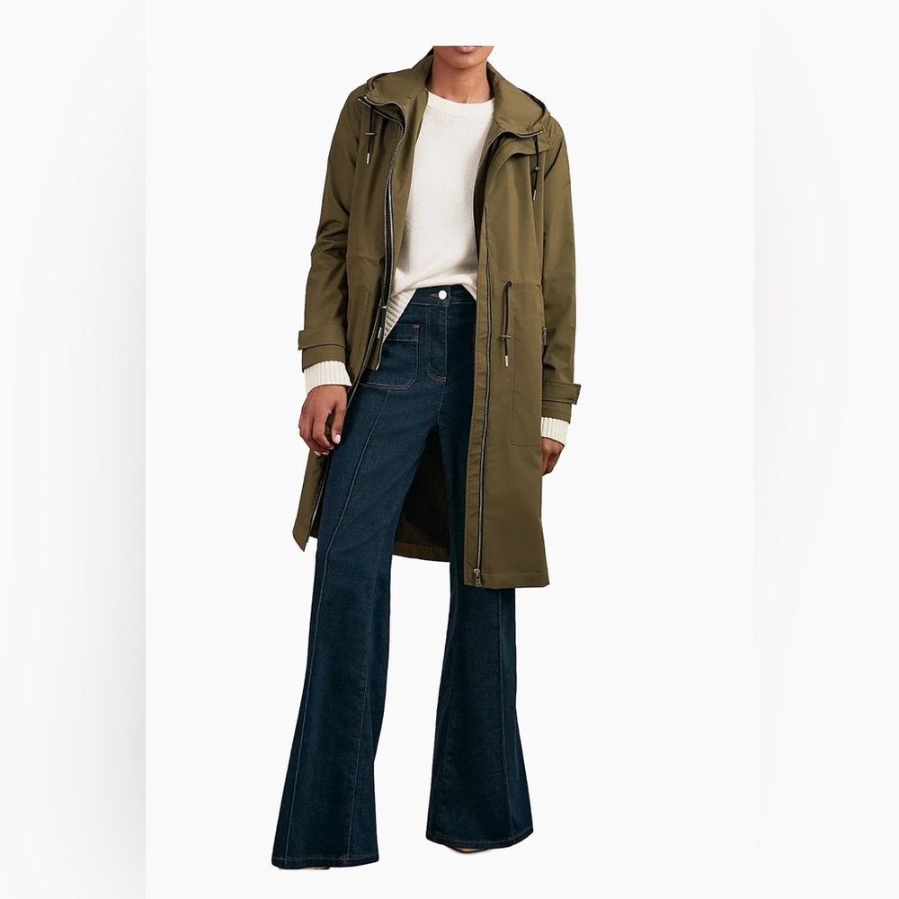 Reiss Designer Size 6 Hooded Trenchcoat purchased in London at John Lewis